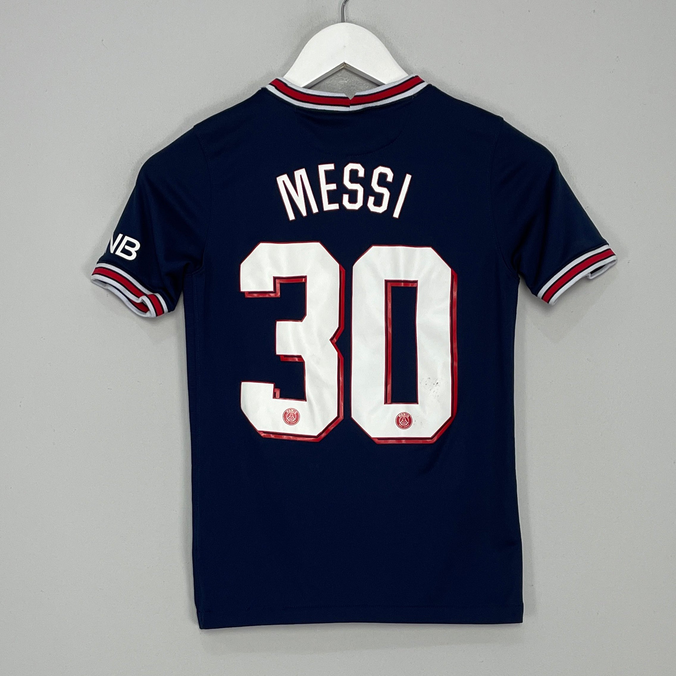 Shop 2021/22 PSG MESSI #30 HOME SHIRT (M.KIDS) JORDAN, classic football shirts, vintage football shirts & retro soccer jerseys at Cult Kits