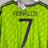 2022/23 MANCHESTER UNITED RONALDO #7 *BNWT* THIRD SHIRT (XXXXL) ADIDAS