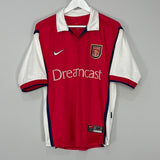 Shop 1999/00 ARSENAL BERGKAMP #10 HOME SHIRT (M) NIKE, classic football shirts, vintage football shirts & retro soccer jerseys at Cult Kits
