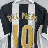 Shop 2004/05 JUVENTUS DEL PIERO #10 HOME SHIRT (M) NIKE, classic football shirts, vintage football shirts & retro soccer jerseys at Cult Kits