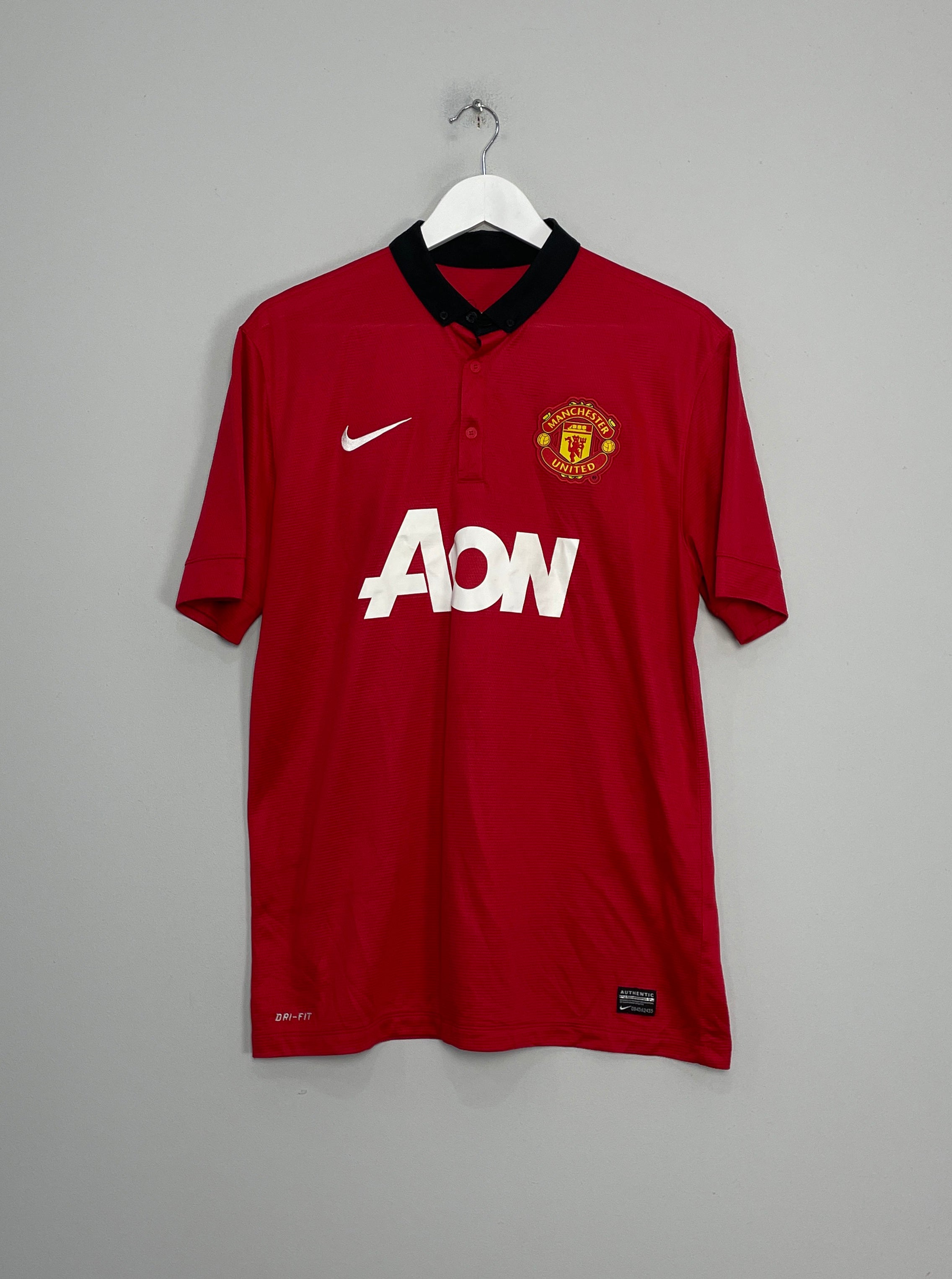 Shop 2013/14 MANCHESTER UNITED V.PERSIE #20 HOME SHIRT (L) NIKE, classic football shirts, vintage football shirts & retro soccer jerseys at Cult Kits