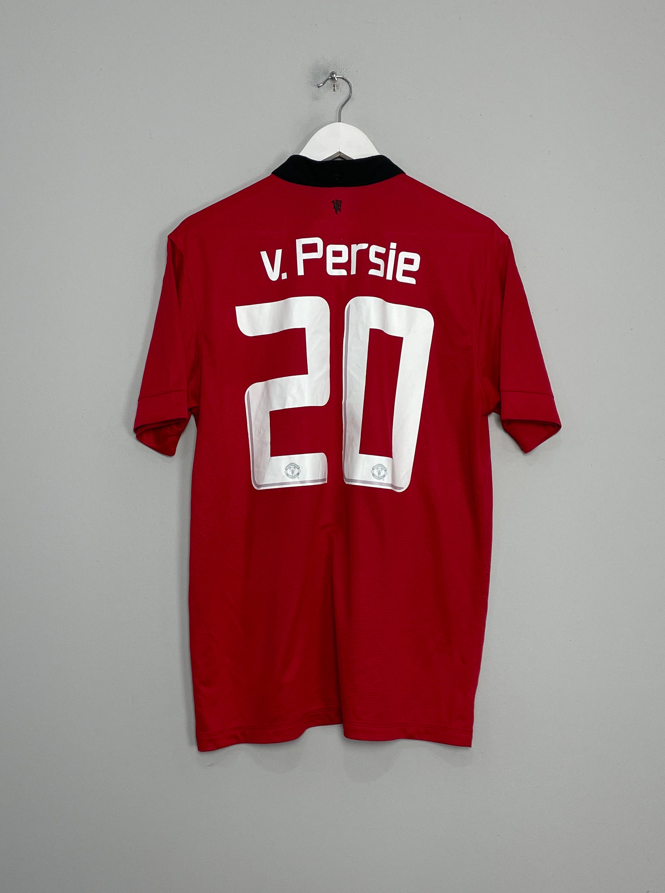 Shop 2013/14 MANCHESTER UNITED V.PERSIE #20 HOME SHIRT (L) NIKE, classic football shirts, vintage football shirts & retro soccer jerseys at Cult Kits