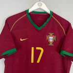 Shop 2006/08 PORTUGAL RONALDO #17 HOME SHIRT (M) NIKE, classic football shirts, vintage football shirts & retro soccer jerseys at Cult Kits