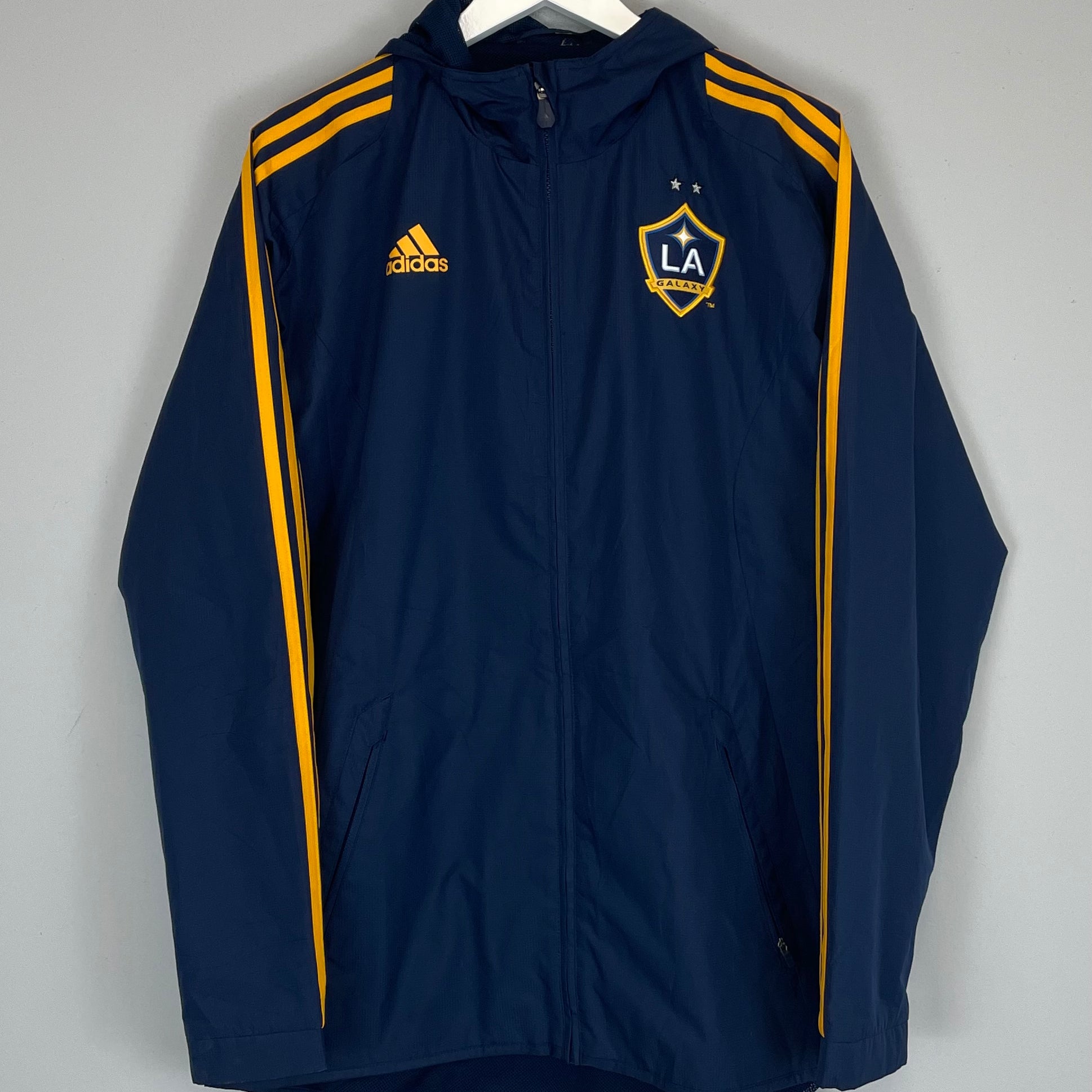 Shop 2011/13 LA GALAXY RAIN JACKET (XL) ADIDAS, classic football shirts, vintage football shirts & retro soccer jerseys at Cult Kits