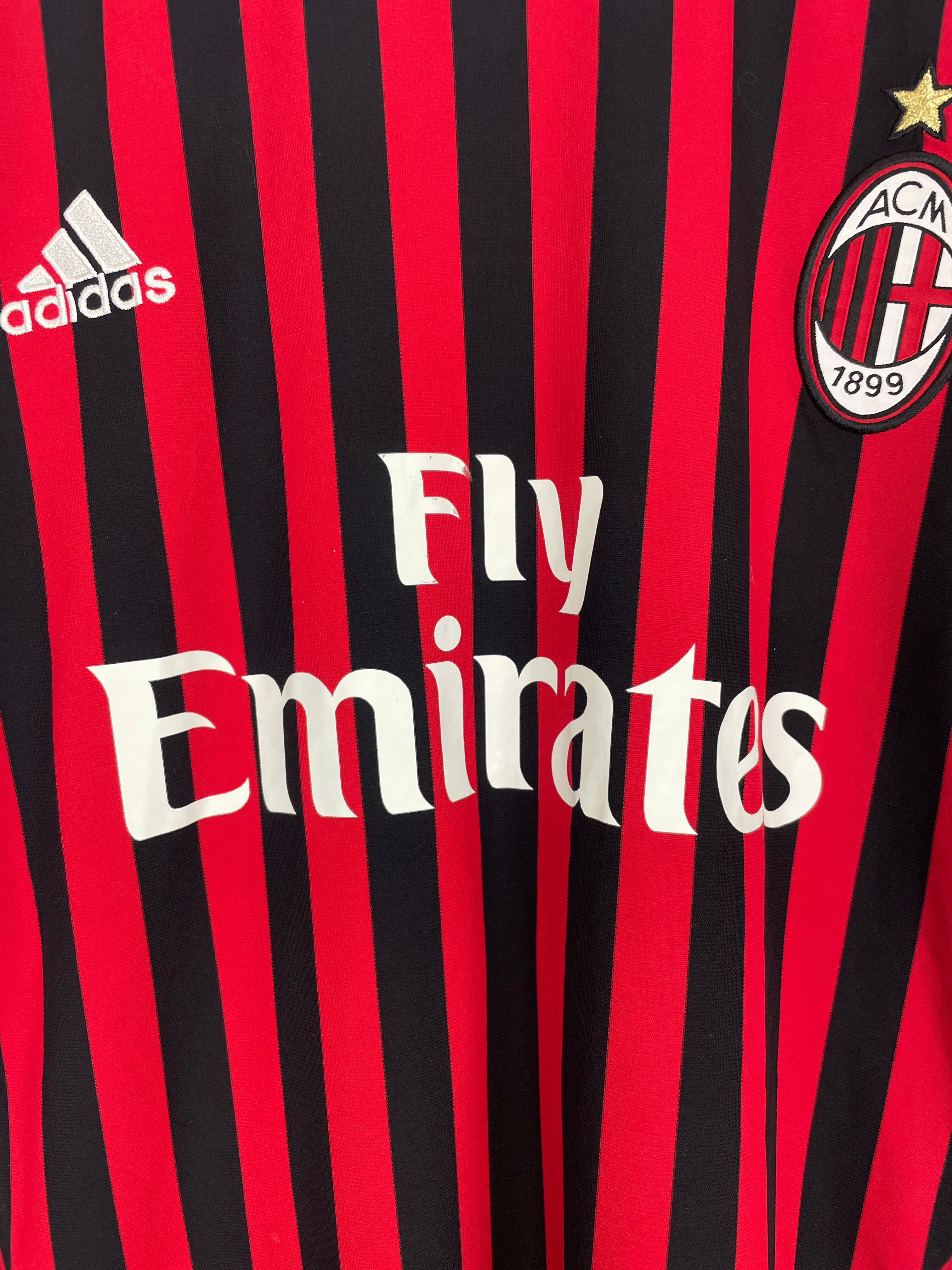 Shop 2011/12 AC MILAN IBRAHIMOVIC #11 L/S HOME SHIRT (L) ADIDAS, classic football shirts, vintage football shirts & retro soccer jerseys at Cult Kits
