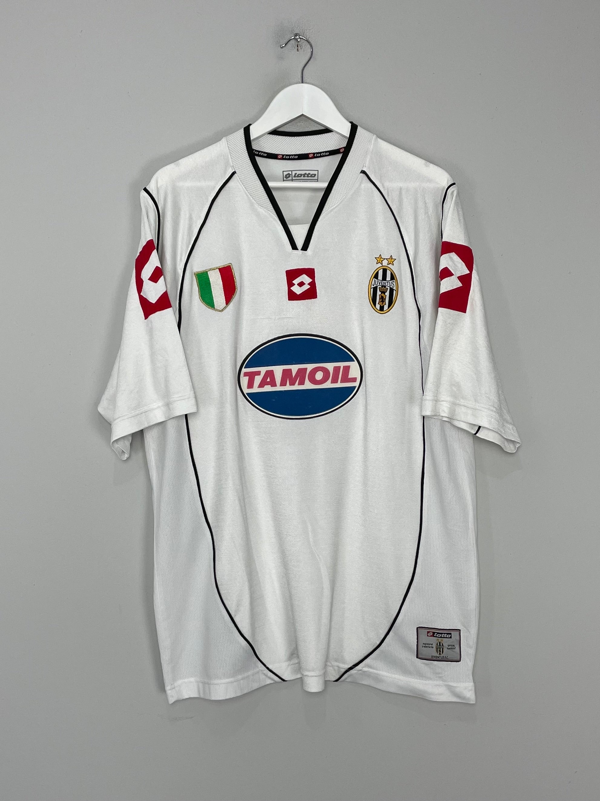 Shop 2002/03 JUVENTUS DEL PIERO #10 AWAY SHIRT (XL) LOTTO, classic football shirts, vintage football shirts & retro soccer jerseys at Cult Kits