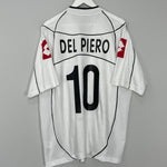 Shop 2002/03 JUVENTUS DEL PIERO #10 AWAY SHIRT (XL) LOTTO, classic football shirts, vintage football shirts & retro soccer jerseys at Cult Kits