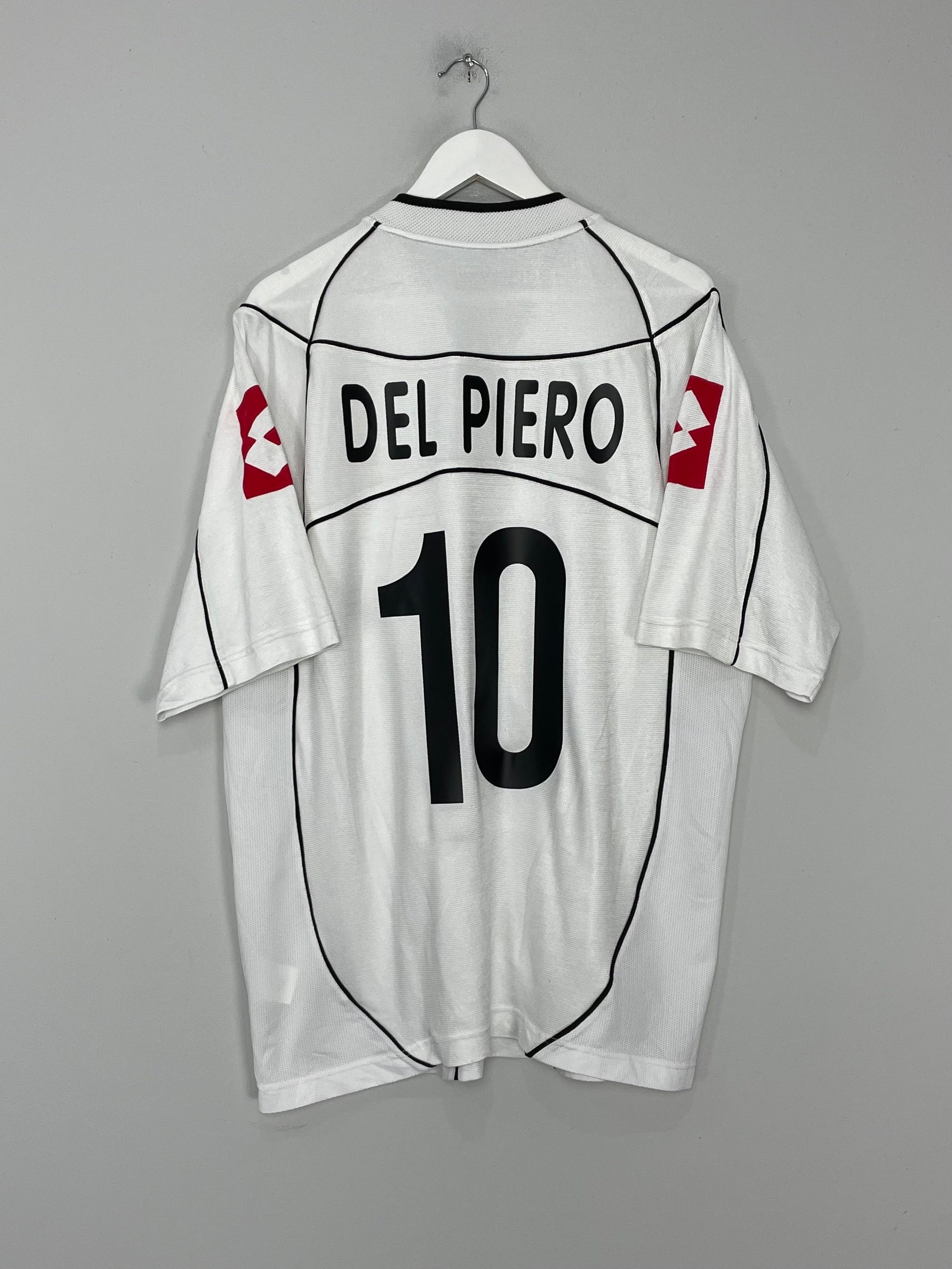Shop 2002/03 JUVENTUS DEL PIERO #10 AWAY SHIRT (XL) LOTTO, classic football shirts, vintage football shirts & retro soccer jerseys at Cult Kits