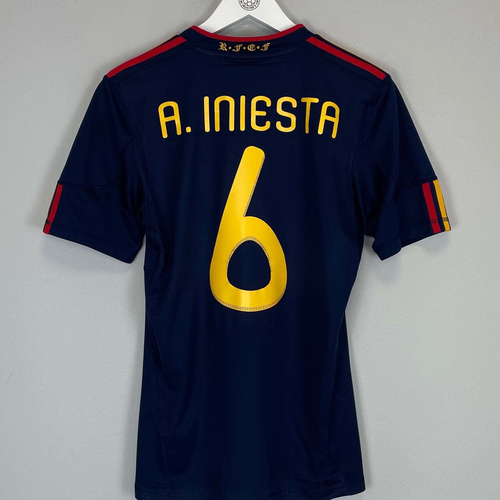 Shop 2010/11 SPAIN INIESTA #6 AWAY SHIRT (S) ADIDAS, classic football shirts, vintage football shirts & retro soccer jerseys at Cult Kits