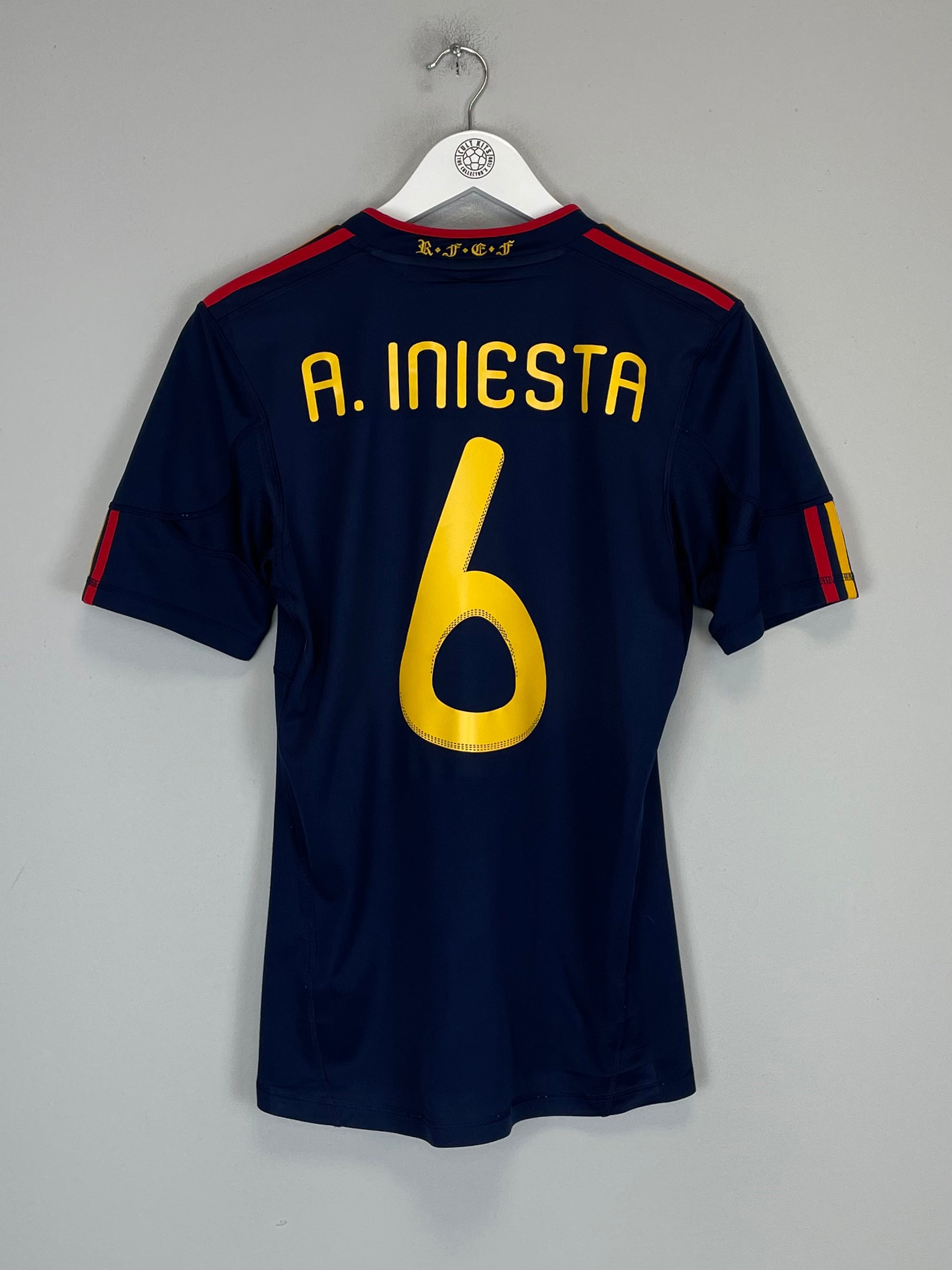 Iniesta Kit Small 2010/11 SPAIN INIESTA #6 AWAY SHIRT (S) ADIDAS – Cult Kits