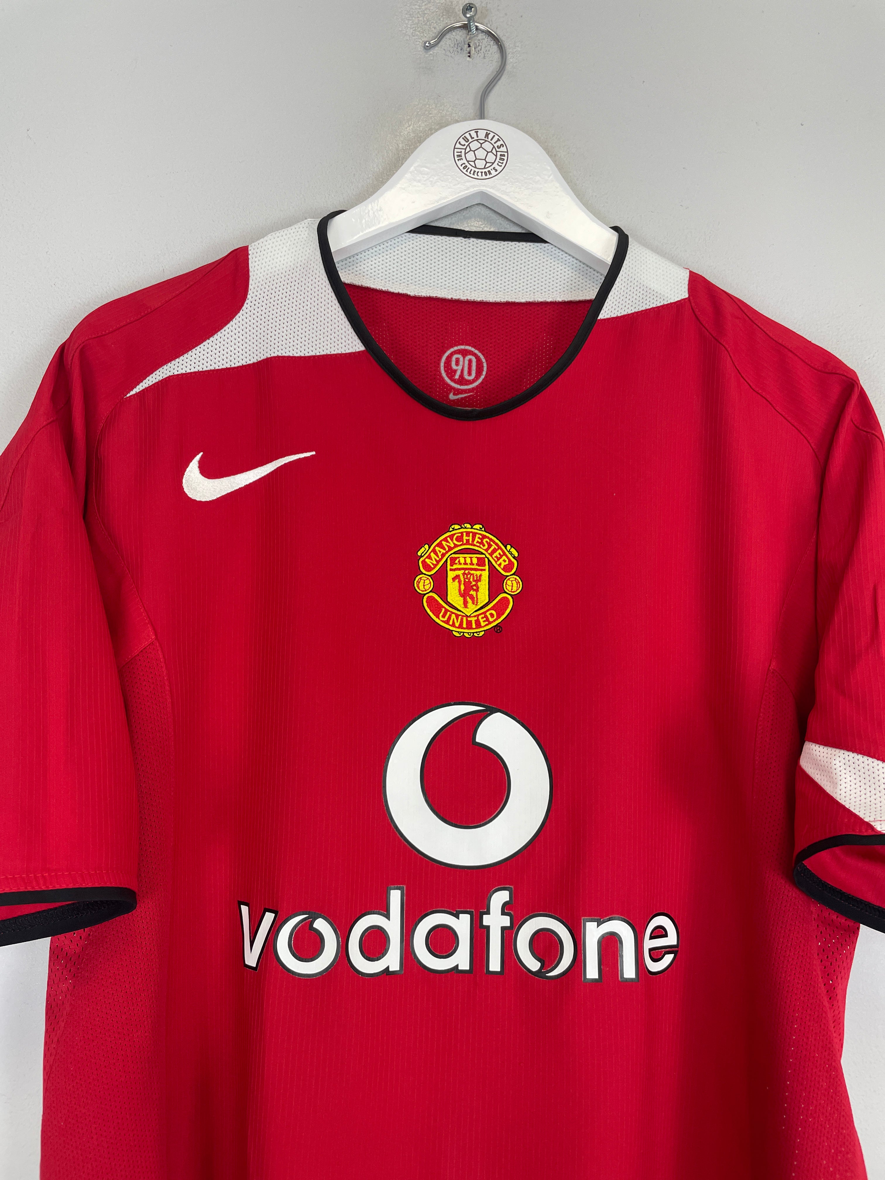 Shop 2004/05 MANCHESTER UNITED RONALDO #7 HOME SHIRT (L) NIKE, classic football shirts, vintage football shirts & retro soccer jerseys at Cult Kits