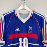 1998/00 FRANCE ZIDANE #10 HOME SHIRT (M) ADIDAS