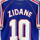 1998/00 FRANCE ZIDANE #10 HOME SHIRT (M) ADIDAS