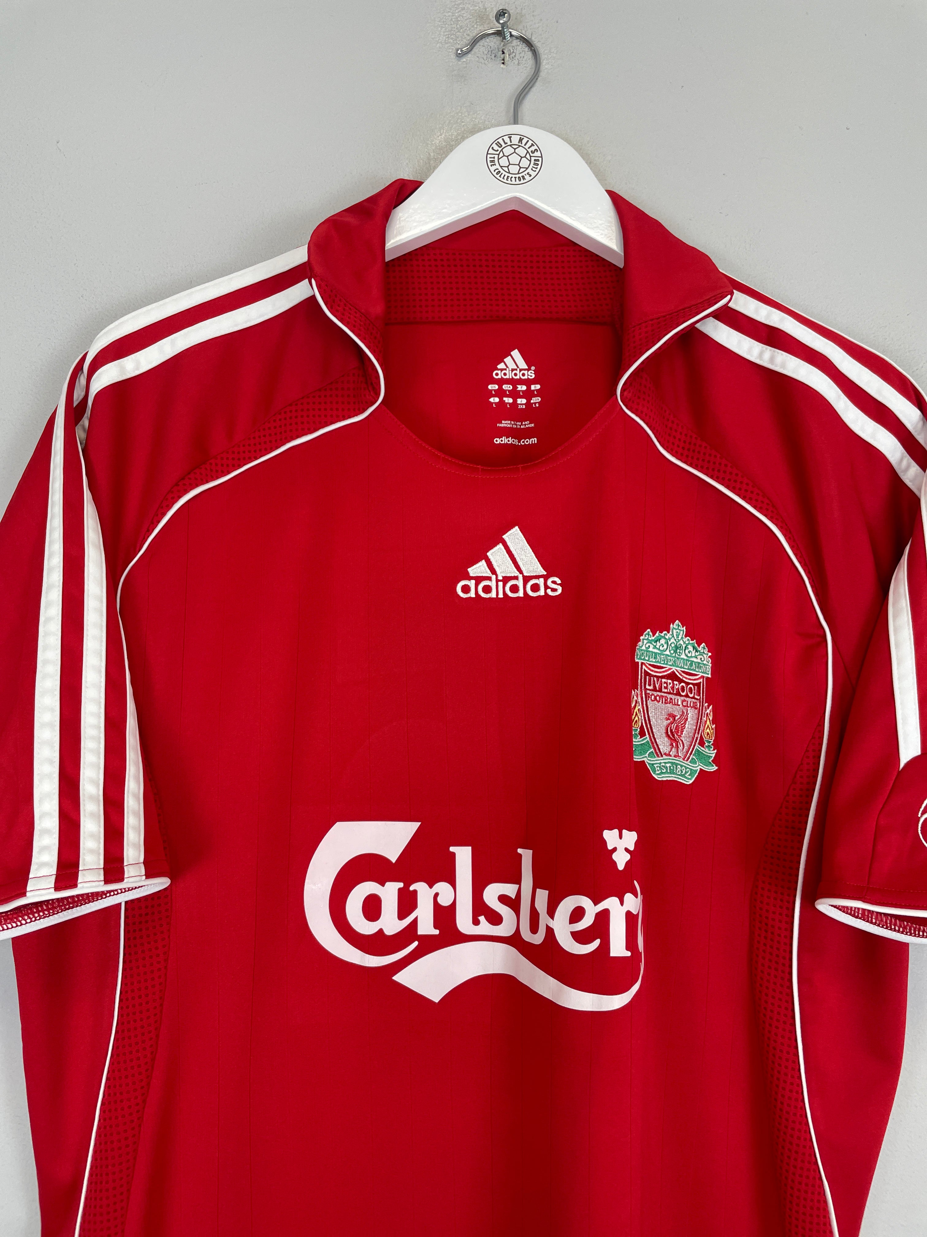 Shop 2006/08 LIVERPOOL CROUCH #15 HOME SHIRT (L) ADIDAS, classic football shirts, vintage football shirts & retro soccer jerseys at Cult Kits