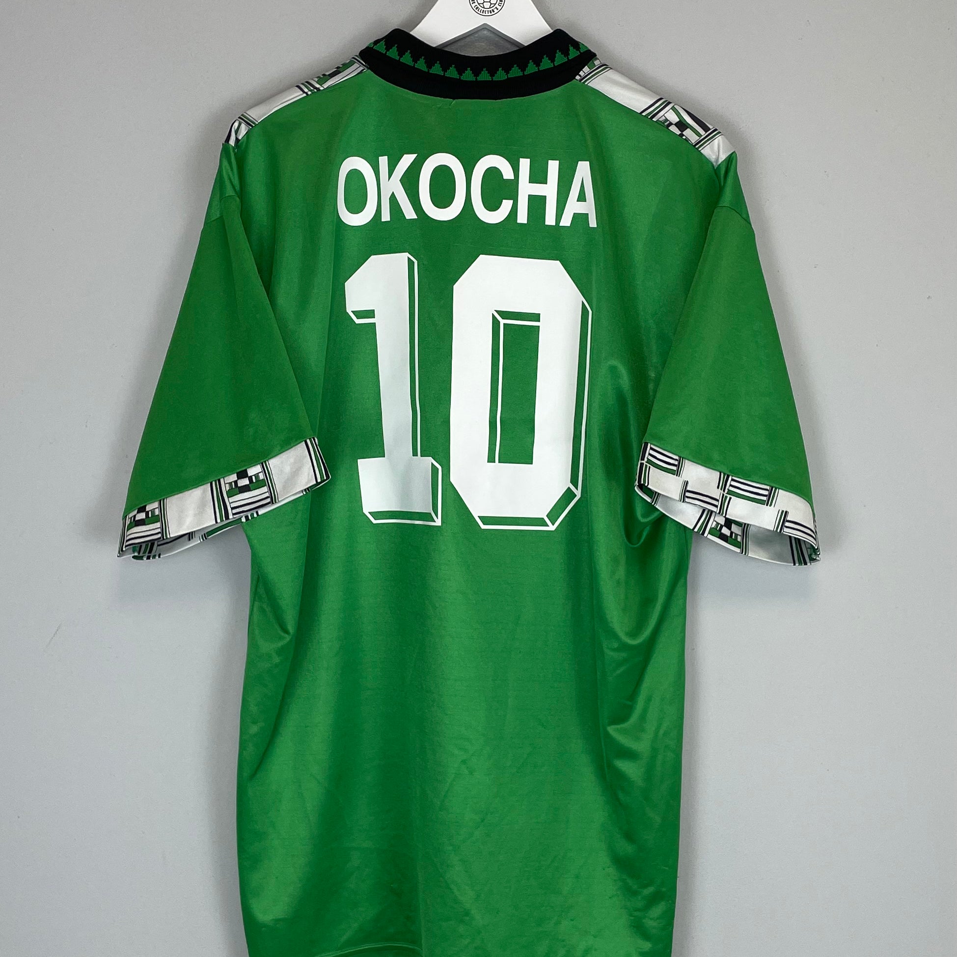 Shop 1994/95 NIGERIA OKOCHA #10 HOME SHIRT (XL) ADIDAS, classic football shirts, vintage football shirts & retro soccer jerseys at Cult Kits
