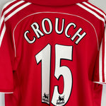 Shop 2006/08 LIVERPOOL CROUCH #15 HOME SHIRT (L) ADIDAS, classic football shirts, vintage football shirts & retro soccer jerseys at Cult Kits
