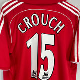 Shop 2006/08 LIVERPOOL CROUCH #15 HOME SHIRT (L) ADIDAS, classic football shirts, vintage football shirts & retro soccer jerseys at Cult Kits