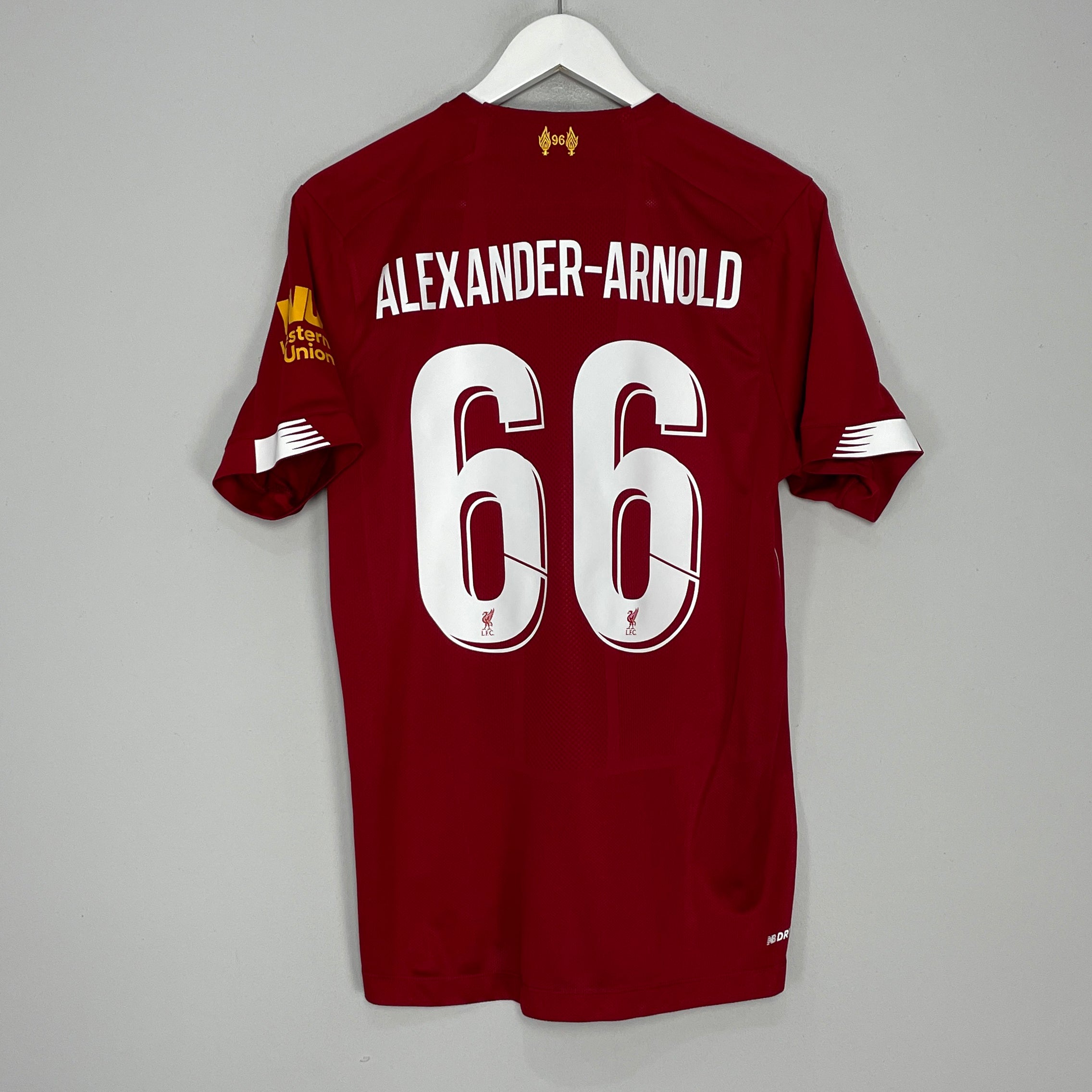 Shop 2019/20 LIVERPOOL ALEXANDER-ARNOLD #66 HOME SHIRT (M) NEW BALANCE, classic football shirts, vintage football shirts & retro soccer jerseys at Cult Kits