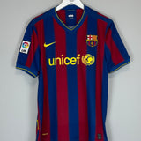 Shop 2009/10 BARCELONA MESSI #10 HOME SHIRT (L) NIKE, classic football shirts, vintage football shirts & retro soccer jerseys at Cult Kits