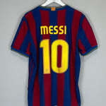 Shop 2009/10 BARCELONA MESSI #10 HOME SHIRT (L) NIKE, classic football shirts, vintage football shirts & retro soccer jerseys at Cult Kits