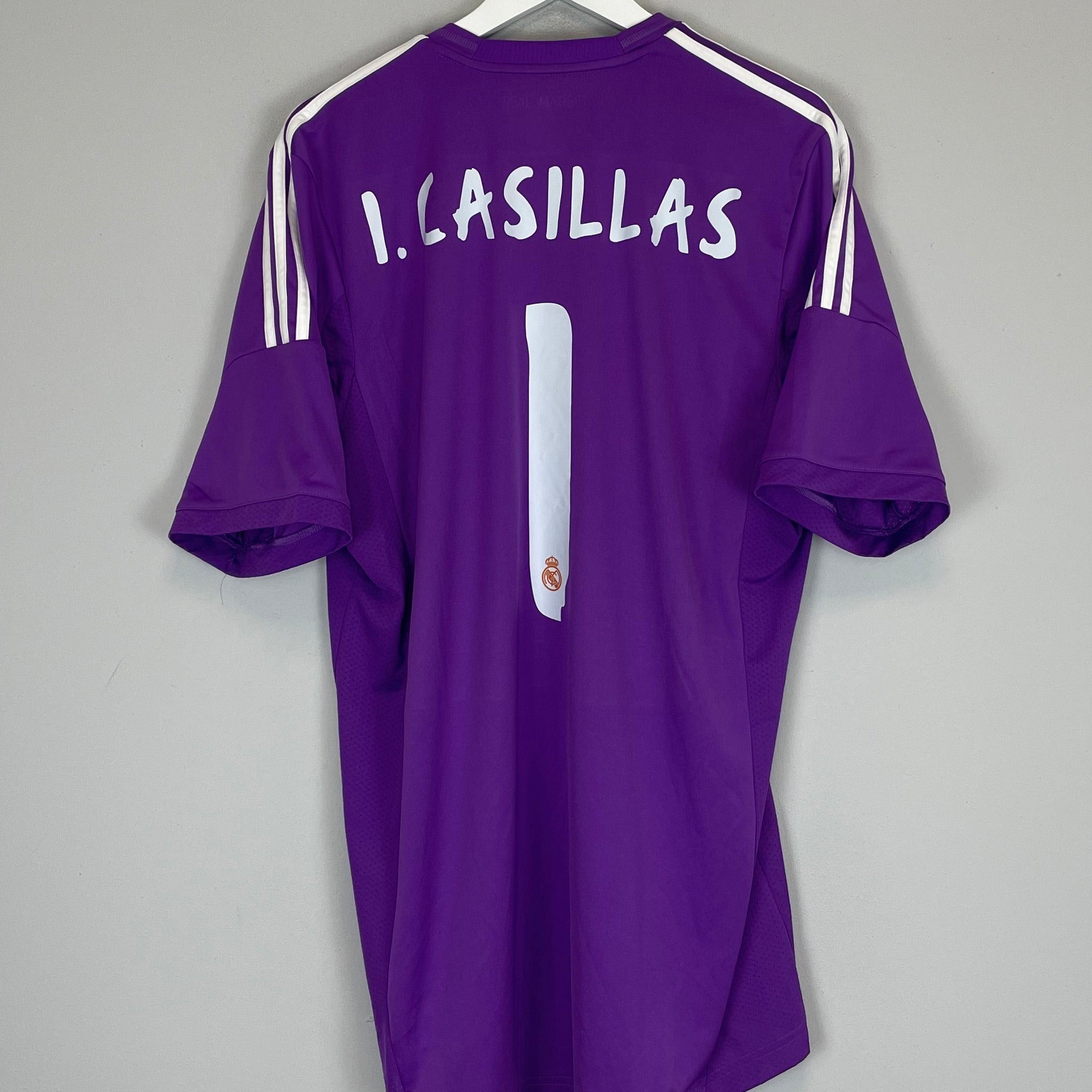 Shop 2013/14 REAL MADRID CASILLAS #1 GK SHIRT (XL) ADIDAS, classic football shirts, vintage football shirts & retro soccer jerseys at Cult Kits