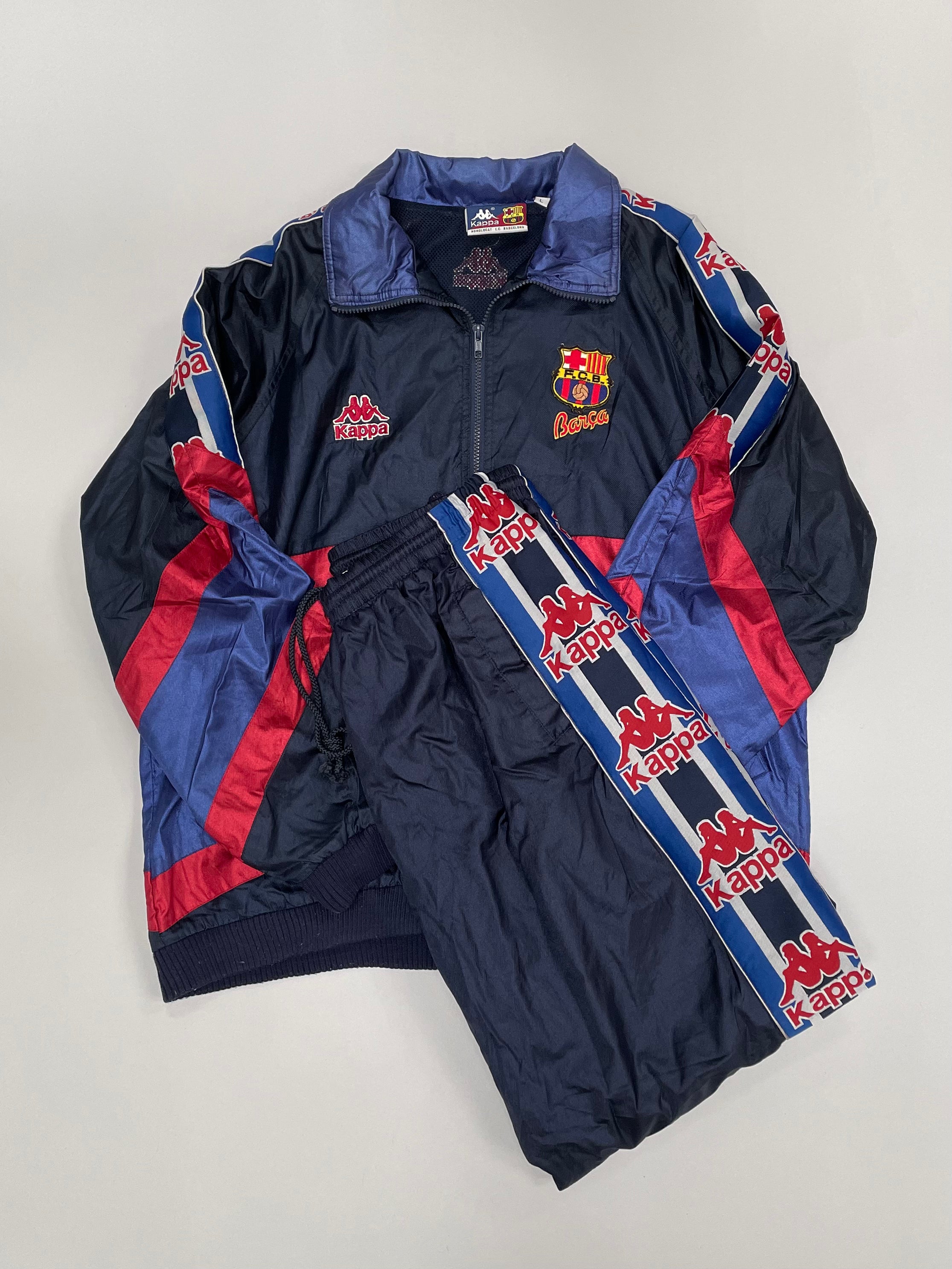 1992/95 BARCELONA FULL TRACKSUIT (L) KAPPA – Cult Kits 1992/95 BARCELONA FULL TRACKSUIT (L) KAPPA – Cult Kits