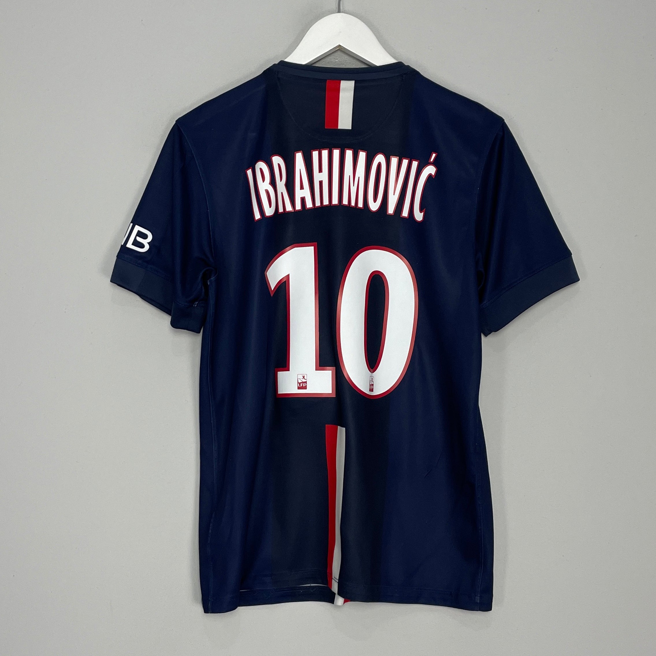Shop 2014/15 PSG IBRAHIMOVIC #10 HOME SHIRT (S) NIKE, classic football shirts, vintage football shirts & retro soccer jerseys at Cult Kits