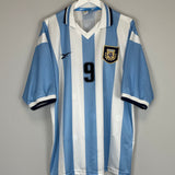 1999/00 ARGENTINA BATISTUTA #9 HOME SHIRT (XXL) REEBOK