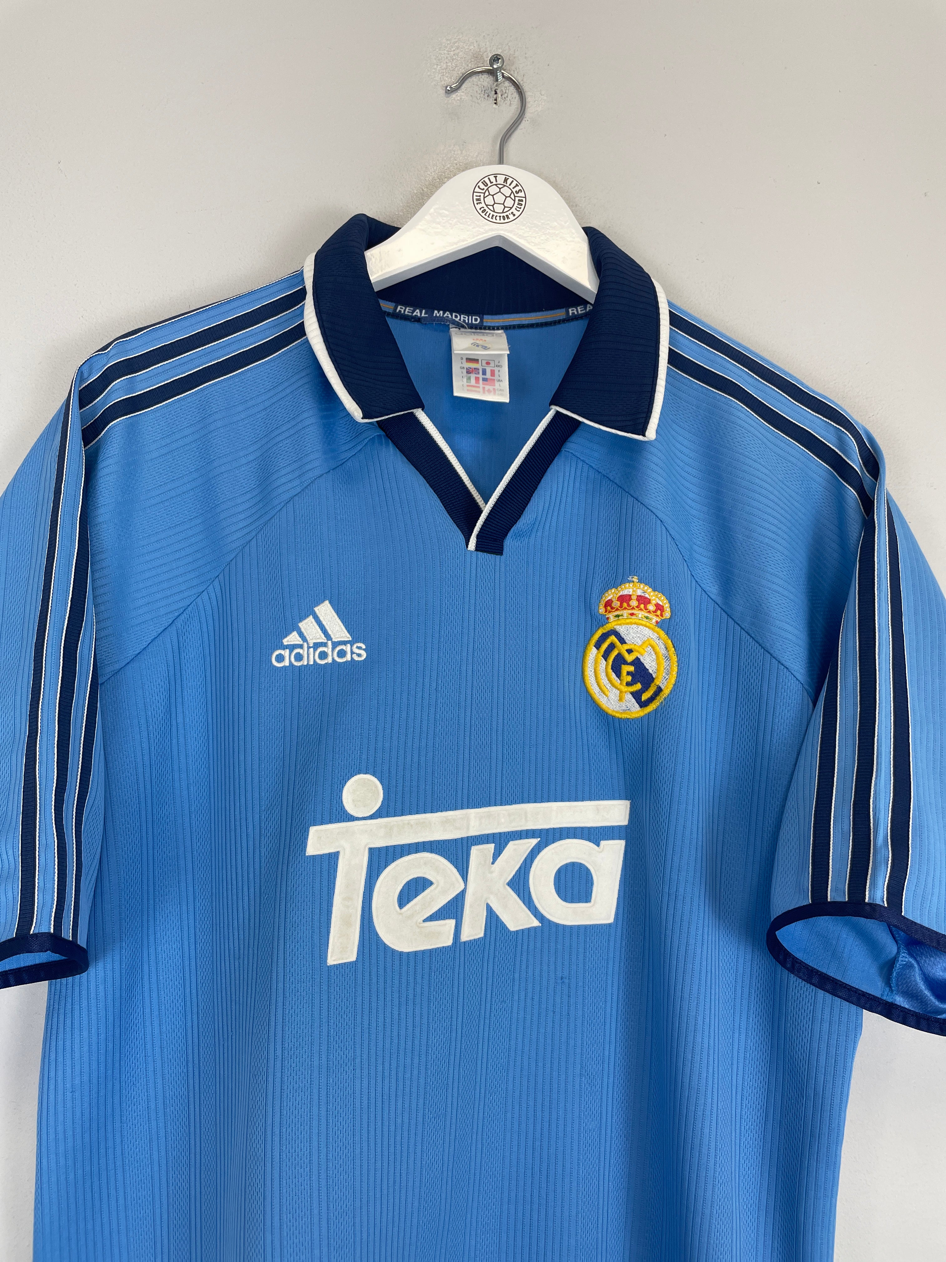 Shop 1999/00 REAL MADRID GUTI #14 THIRD SHIRT (L) ADIDAS, classic football shirts, vintage football shirts & retro soccer jerseys at Cult Kits
