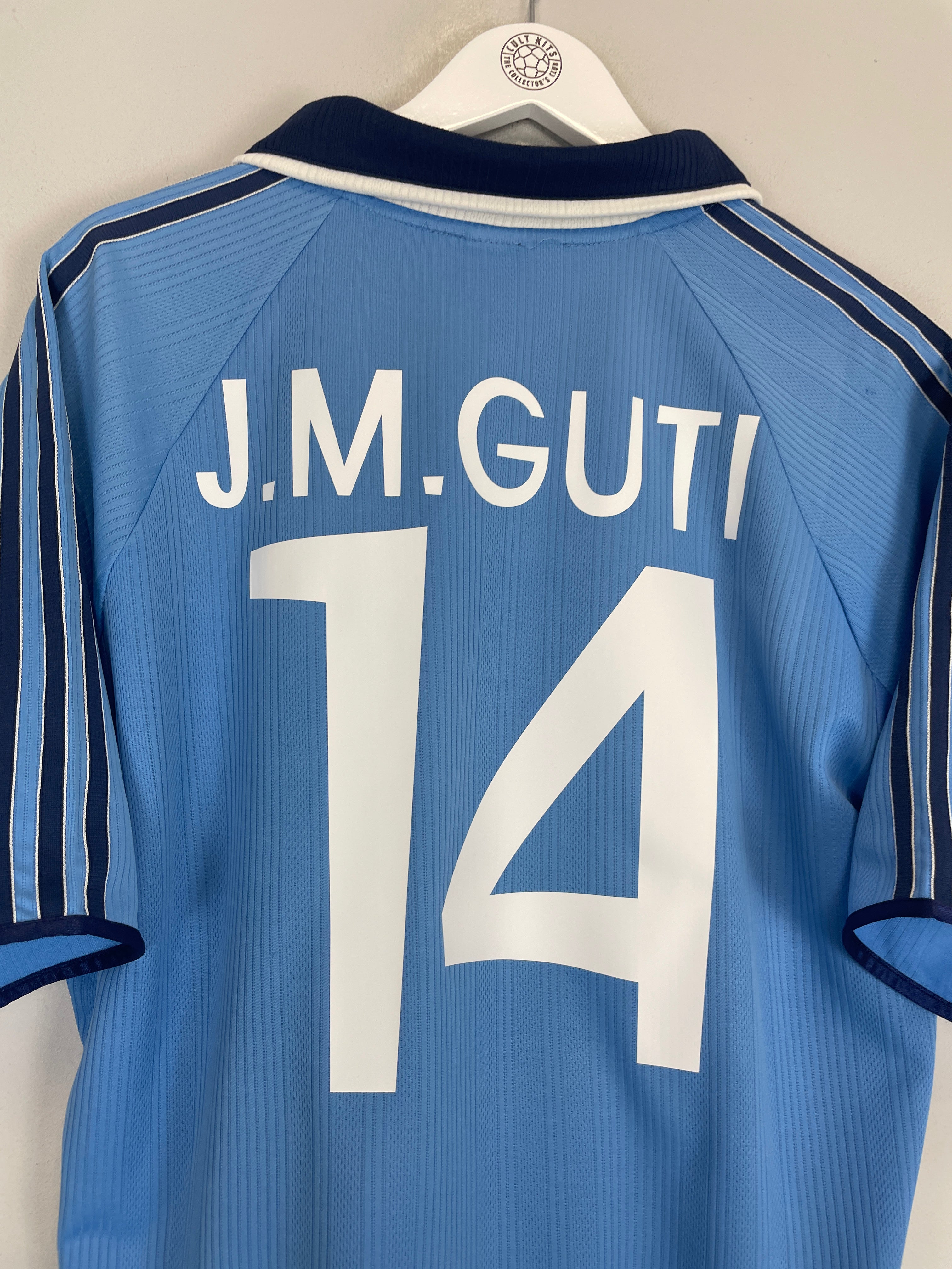 Shop 1999/00 REAL MADRID GUTI #14 THIRD SHIRT (L) ADIDAS, classic football shirts, vintage football shirts & retro soccer jerseys at Cult Kits