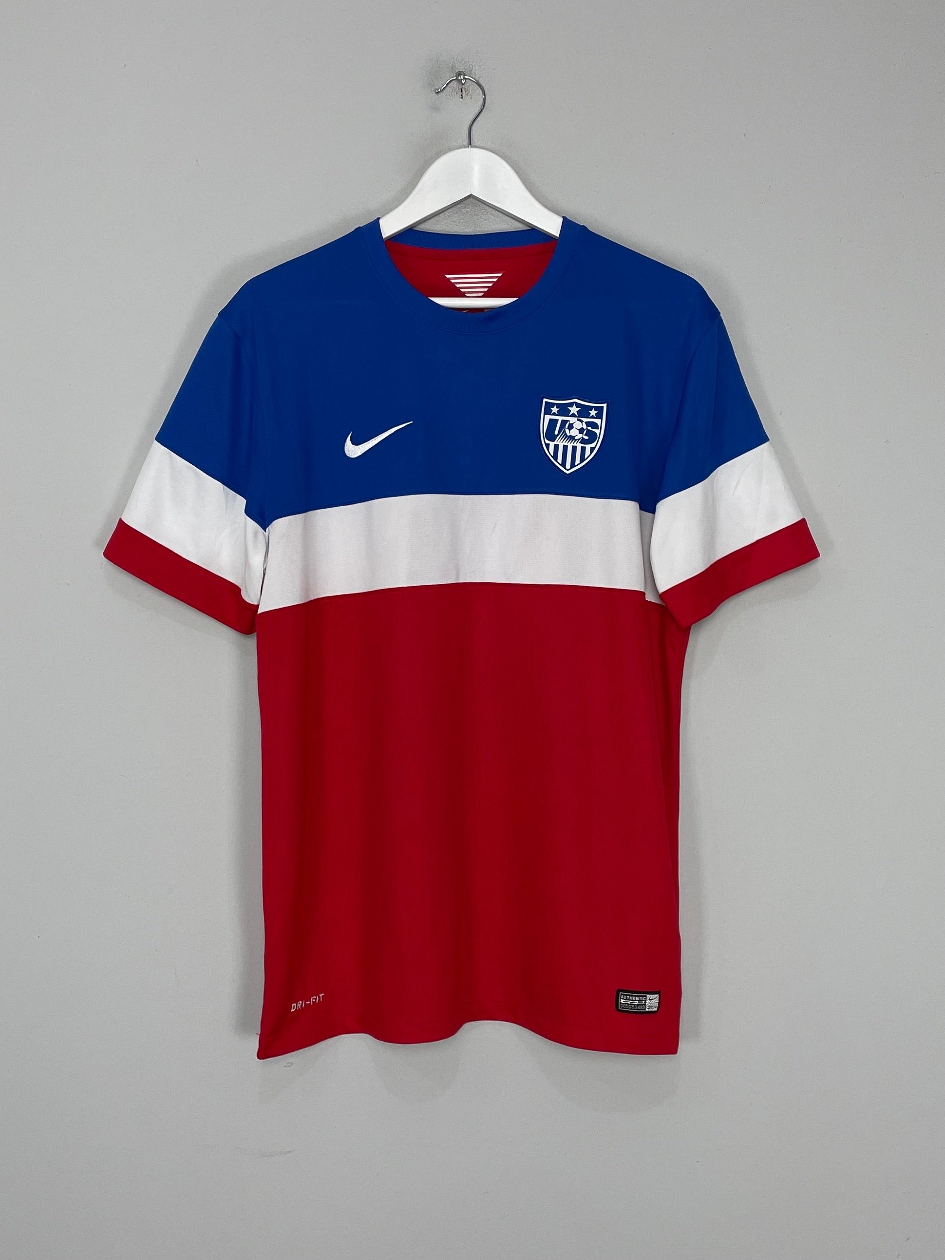 Shop 2014/15 USA AWAY SHIRT (L) NIKE, classic football shirts, vintage football shirts & retro soccer jerseys at Cult Kits