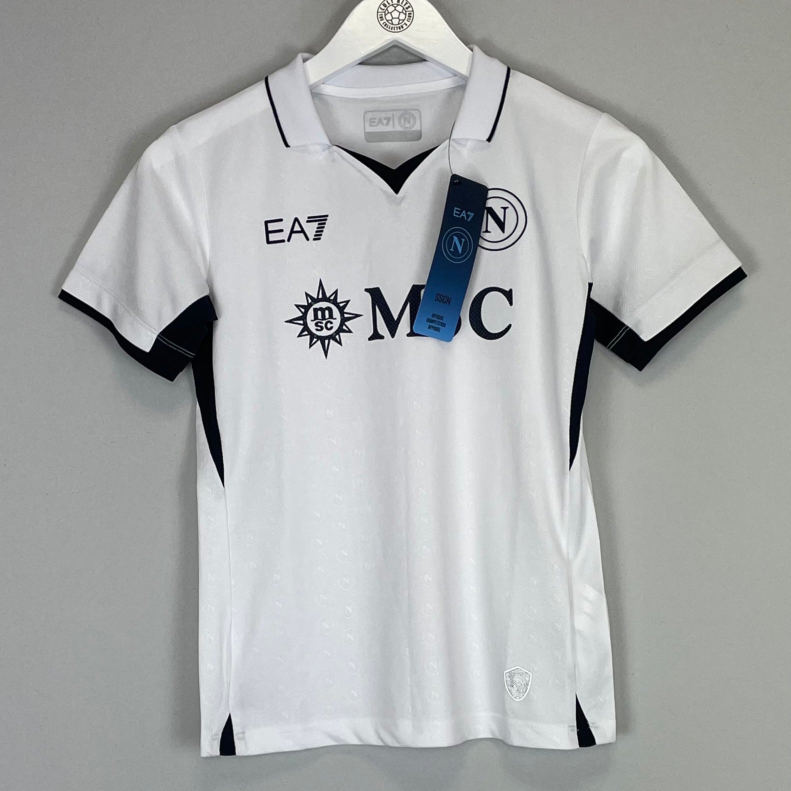 Shop 2024/25 Napoli *BNWT* Authentic Away Shirt (Kids - Multiple Sizes) EA7, classic football shirts, vintage football shirts & retro soccer jerseys at Cult Kits