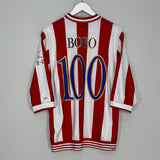 2005/06 CHIVAS GUADALAJARA BOFO #100 HOME SHIRT (M) REEBOK