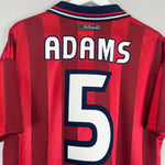 Shop 1997/99 ENGLAND ADAMS #6 AWAY SHIRT (M) UMBRO, classic football shirts, vintage football shirts & retro soccer jerseys at Cult Kits