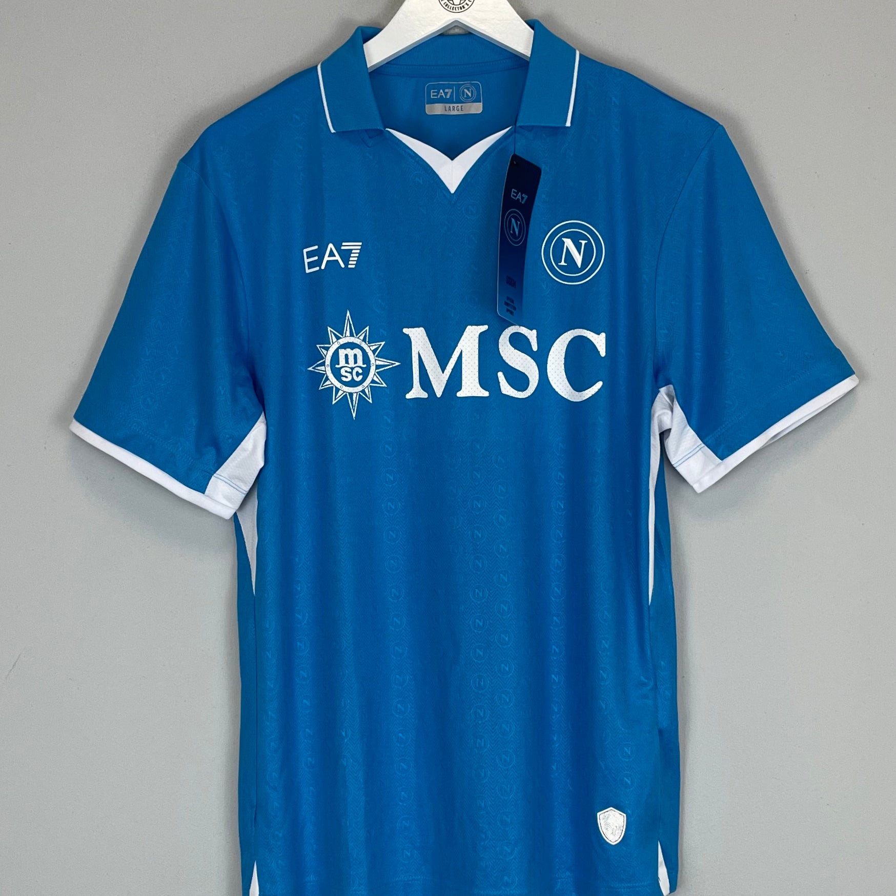 Shop 2024/25 Napoli *BNWT* Authentic Home Shirt (Multiple Sizes) EA7, classic football shirts, vintage football shirts & retro soccer jerseys at Cult Kits