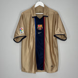 Shop 2001/03 BARCELONA XAVI #6 AWAY SHIRT (XL) NIKE, classic football shirts, vintage football shirts & retro soccer jerseys at Cult Kits