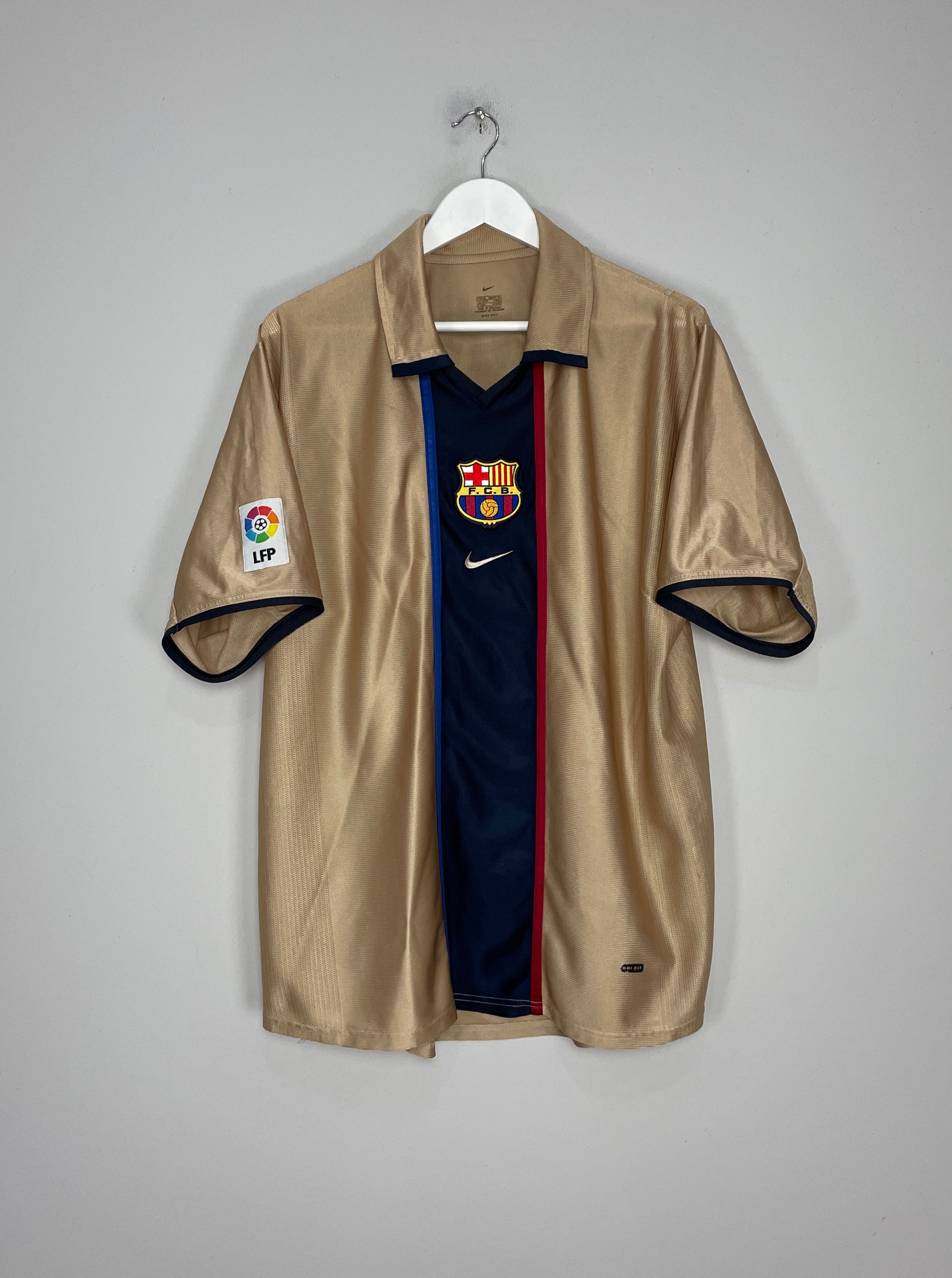 Shop 2001/03 BARCELONA XAVI #6 AWAY SHIRT (XL) NIKE, classic football shirts, vintage football shirts & retro soccer jerseys at Cult Kits