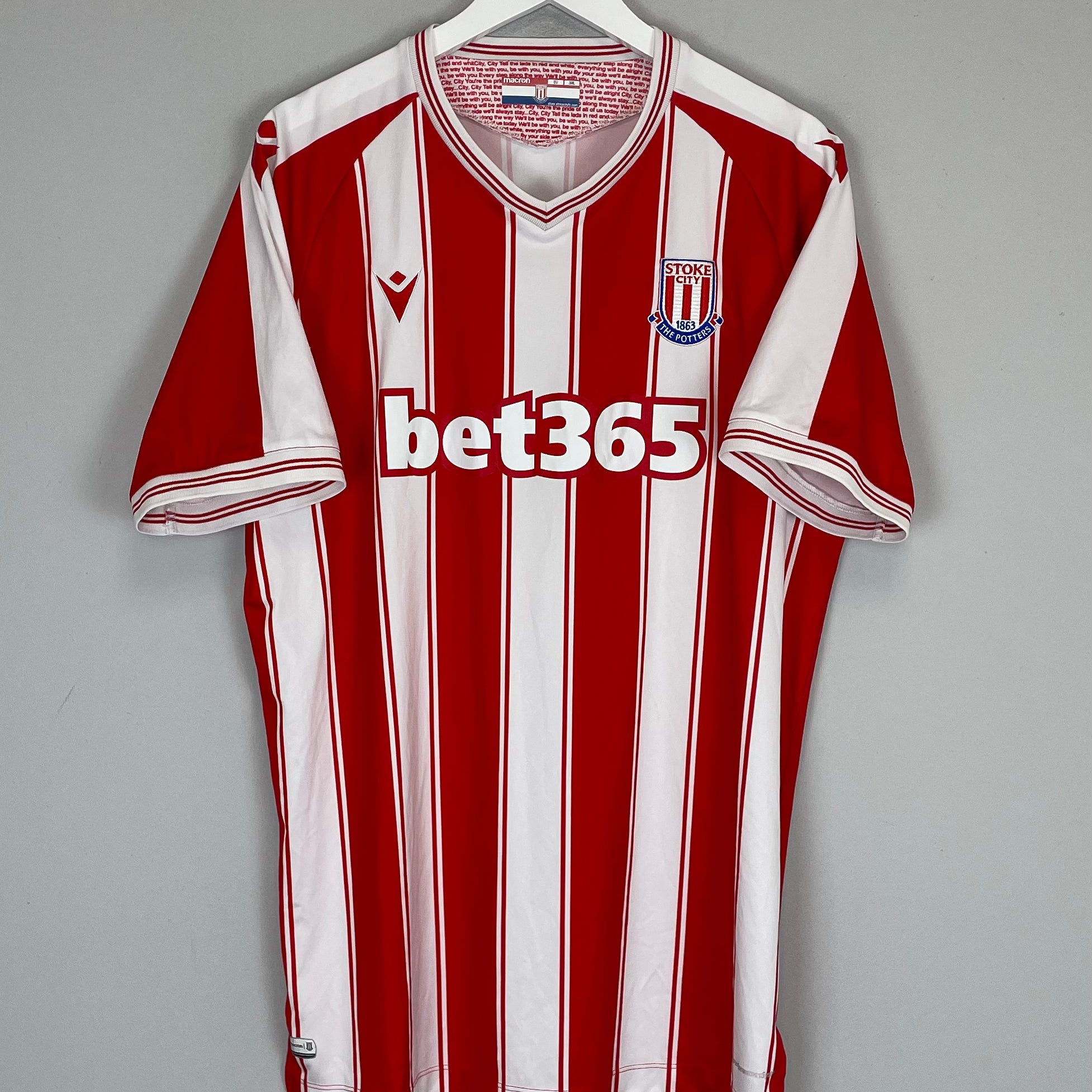 Shop 2020/21 STOKE CITY HOME SHIRT (XXL) MACRON, classic football shirts, vintage football shirts & retro soccer jerseys at Cult Kits