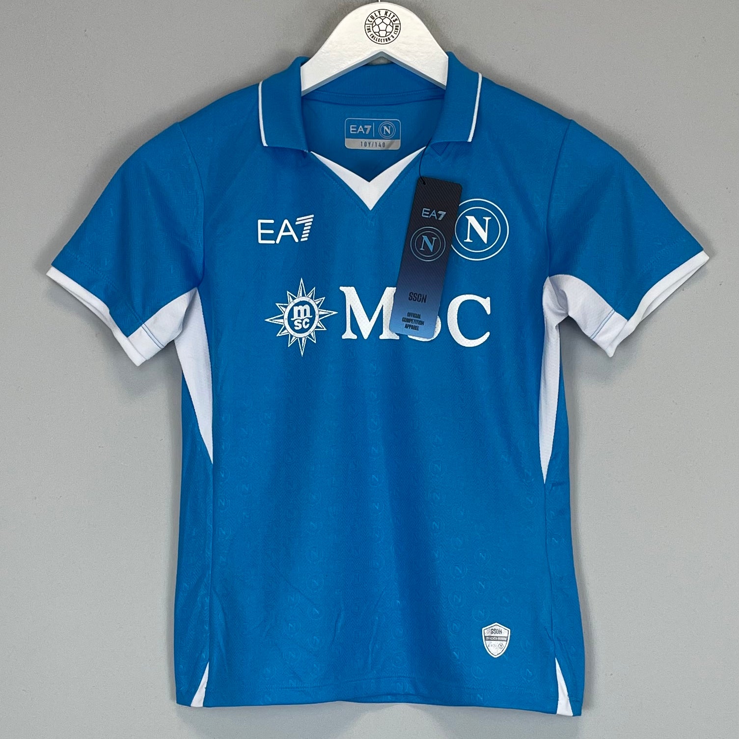 Shop 2024/25 Napoli *BNWT* Authentic Home Shirt (Kids - Multiple Sizes) EA7, classic football shirts, vintage football shirts & retro soccer jerseys at Cult Kits