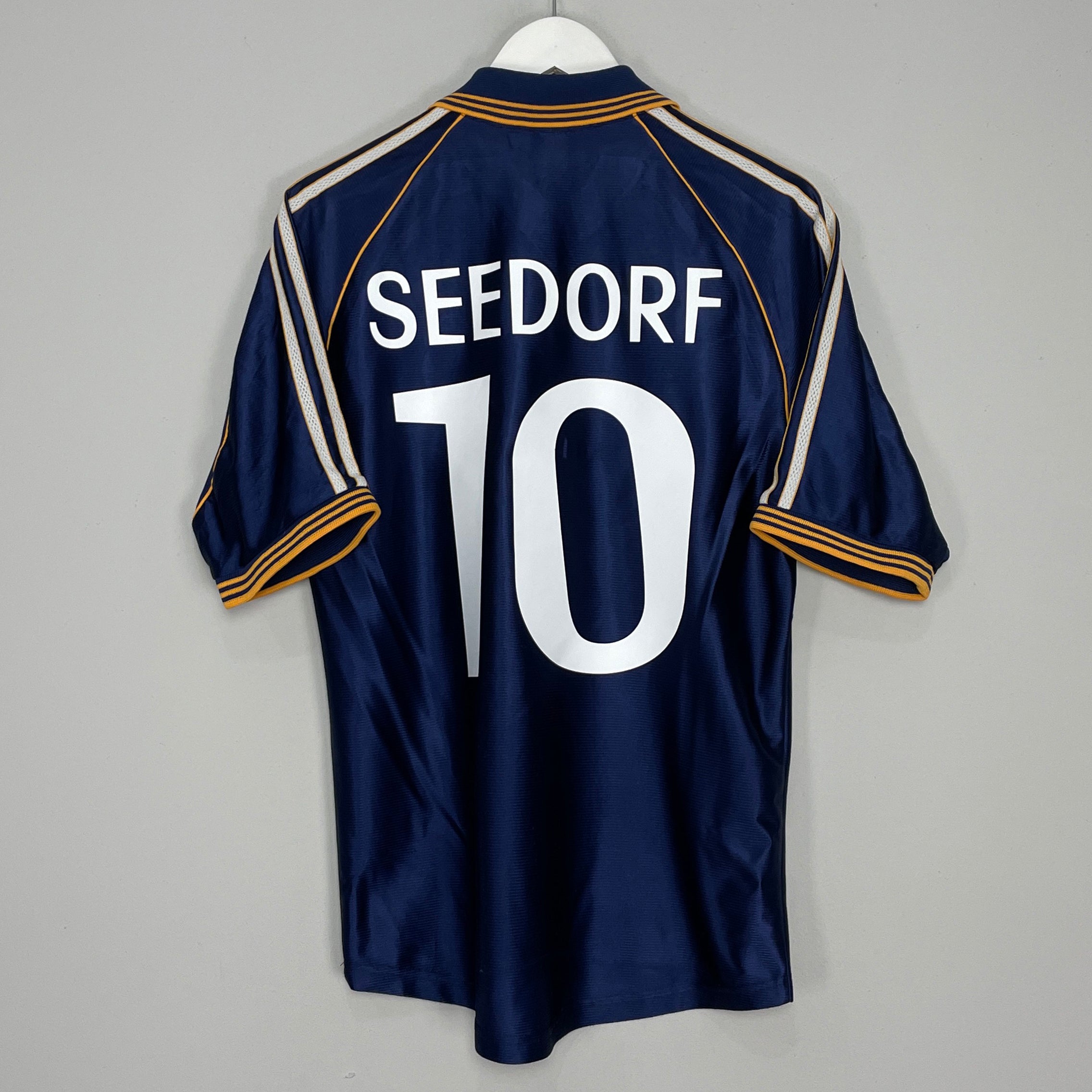 Shop 1998/99 REAL MADRID SEEDORF #10 AWAY SHIRT (S) ADIDAS, classic football shirts, vintage football shirts & retro soccer jerseys at Cult Kits
