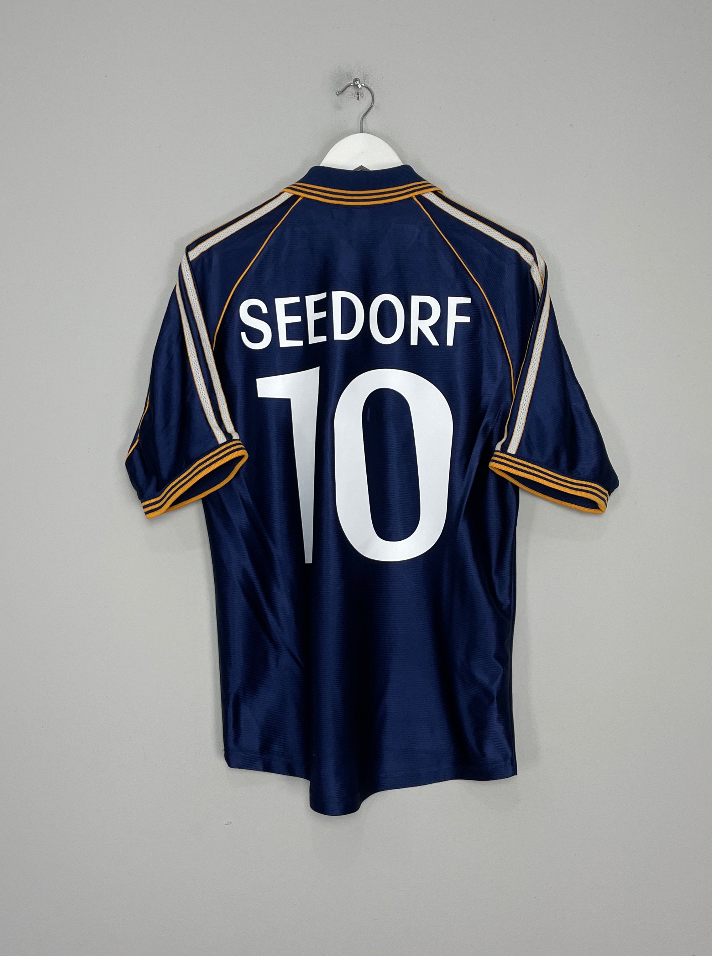 Shop 1998/99 REAL MADRID SEEDORF #10 AWAY SHIRT (S) ADIDAS, classic football shirts, vintage football shirts & retro soccer jerseys at Cult Kits