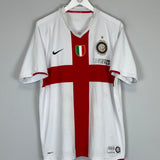 Shop 2007/08 INTER MILAN *CENTENARY* AWAY SHIRT (L) NIKE, classic football shirts, vintage football shirts & retro soccer jerseys at Cult Kits