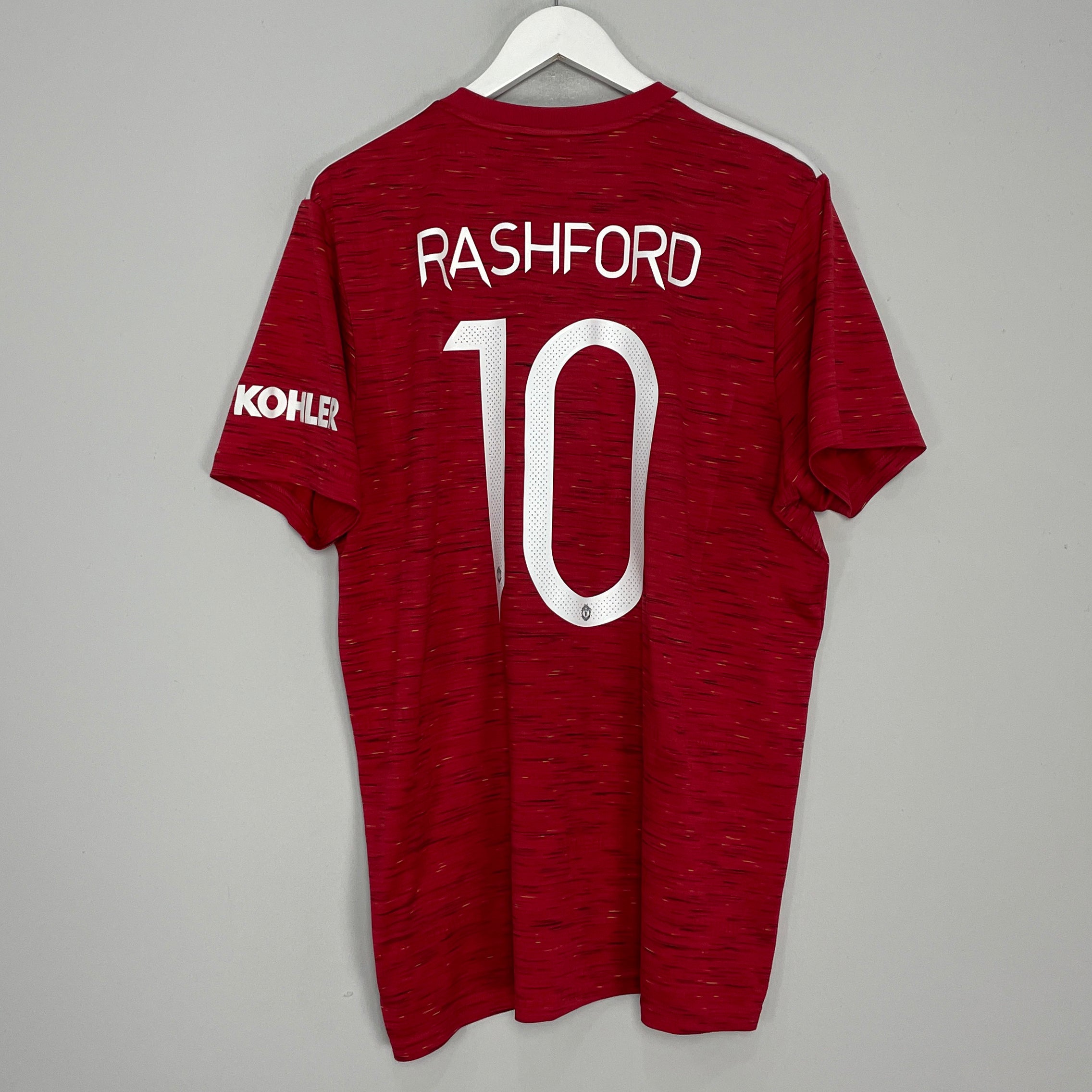 Shop 2020/21 MANCHESTER UNITED RASHFORD #10 HOME SHIRT (XL) ADIDAS, classic football shirts, vintage football shirts & retro soccer jerseys at Cult Kits