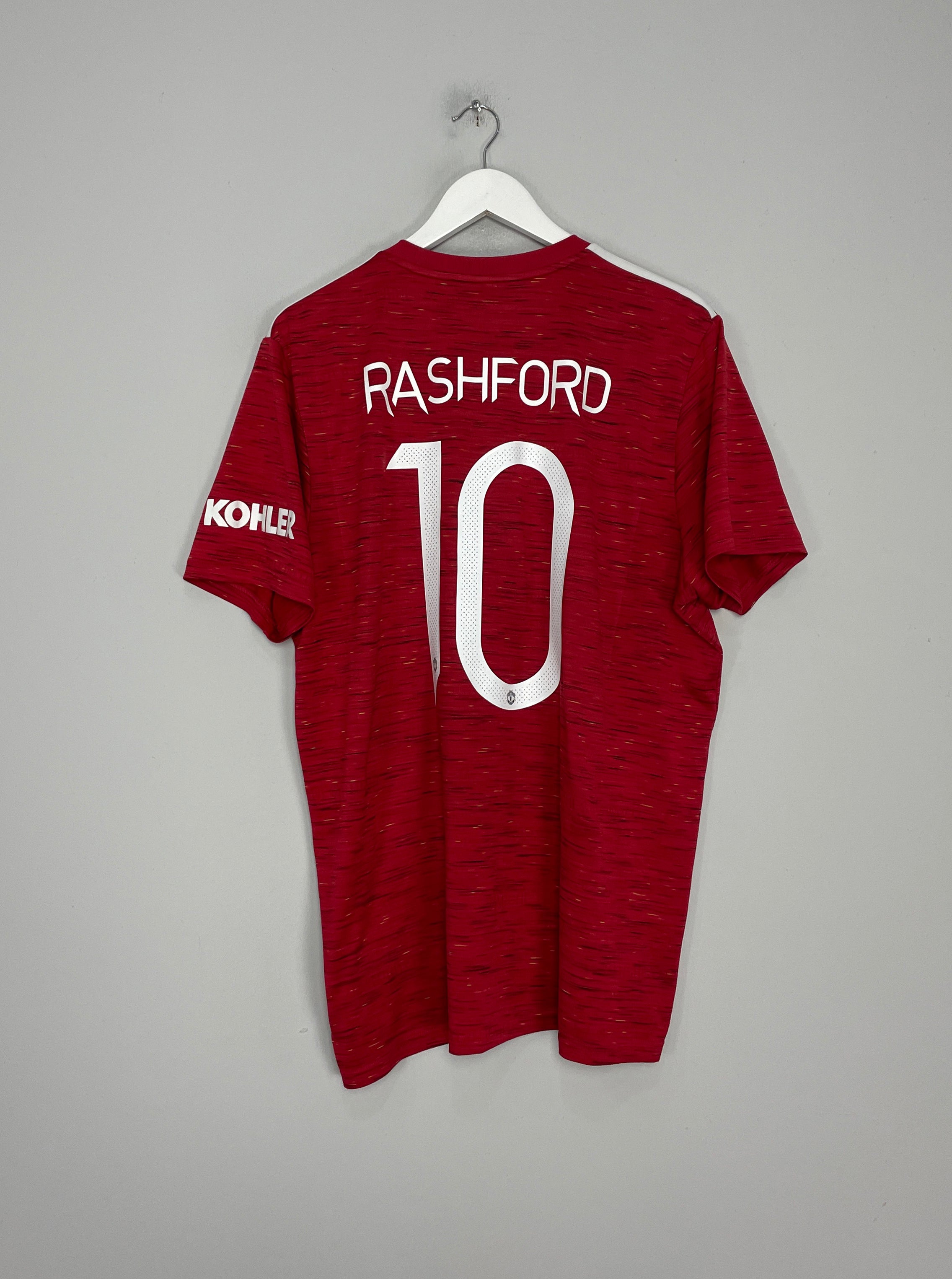 Shop 2020/21 MANCHESTER UNITED RASHFORD #10 HOME SHIRT (XL) ADIDAS, classic football shirts, vintage football shirts & retro soccer jerseys at Cult Kits
