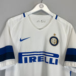 Shop 2016/17 INTER MILAN AWAY SHIRT (L) NIKE, classic football shirts, vintage football shirts & retro soccer jerseys at Cult Kits