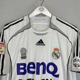 2006/07 REAL MADRID RONALDO #9 HOME SHIRT (M) ADIDAS