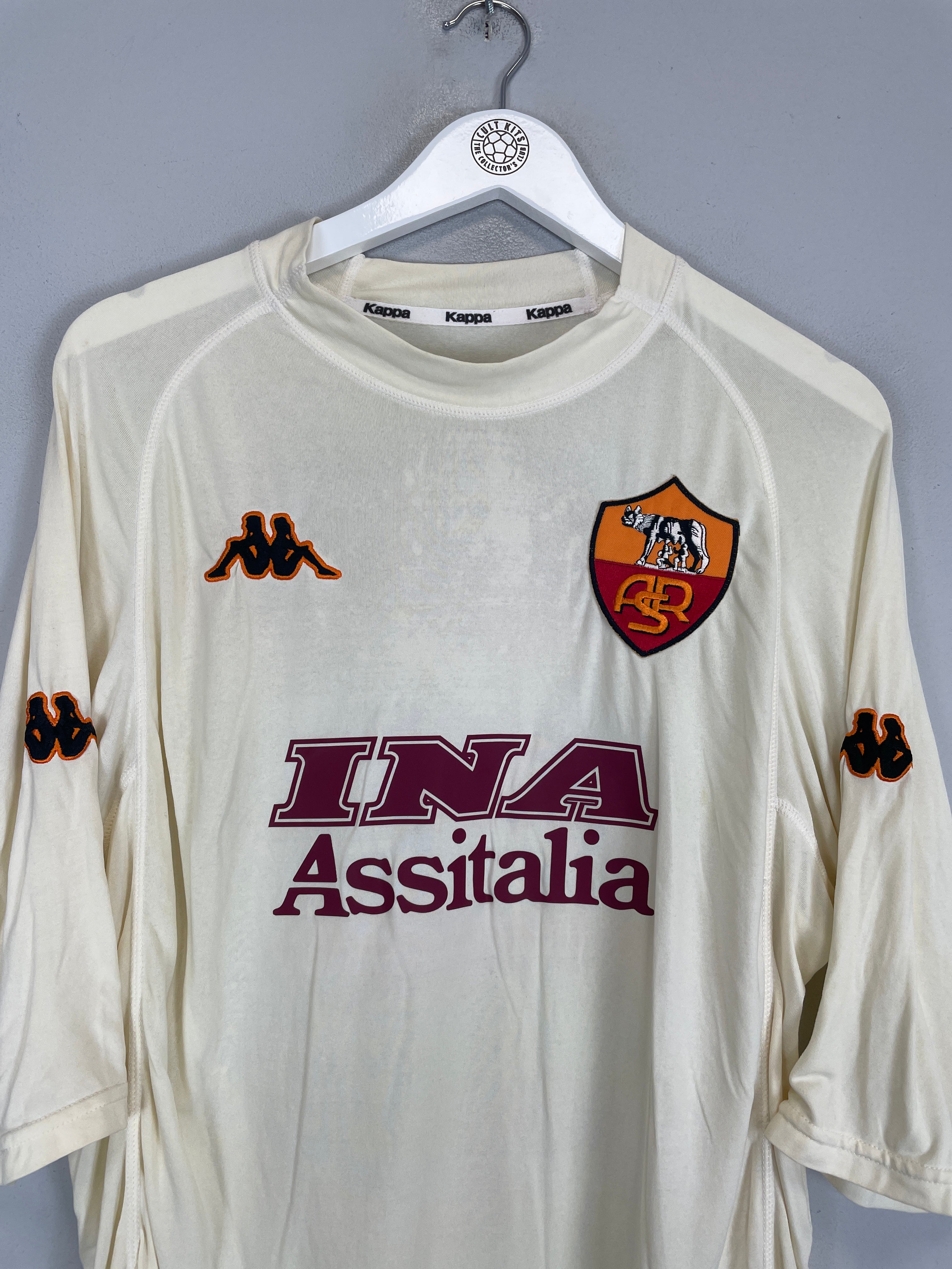 Shop 2000/01 ROMA TOTTI #10 AWAY SHIRT (XL) KAPPA, classic football shirts, vintage football shirts & retro soccer jerseys at Cult Kits