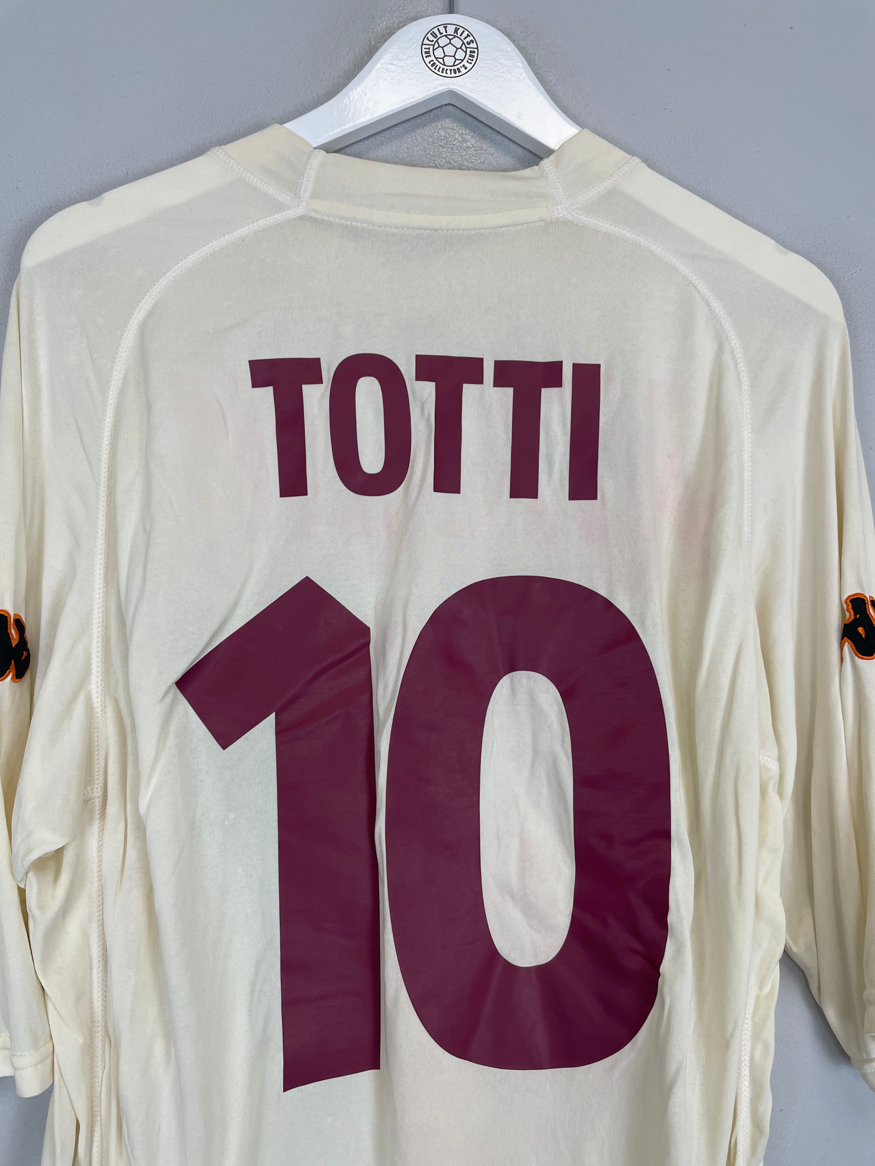 Shop 2000/01 ROMA TOTTI #10 AWAY SHIRT (XL) KAPPA, classic football shirts, vintage football shirts & retro soccer jerseys at Cult Kits