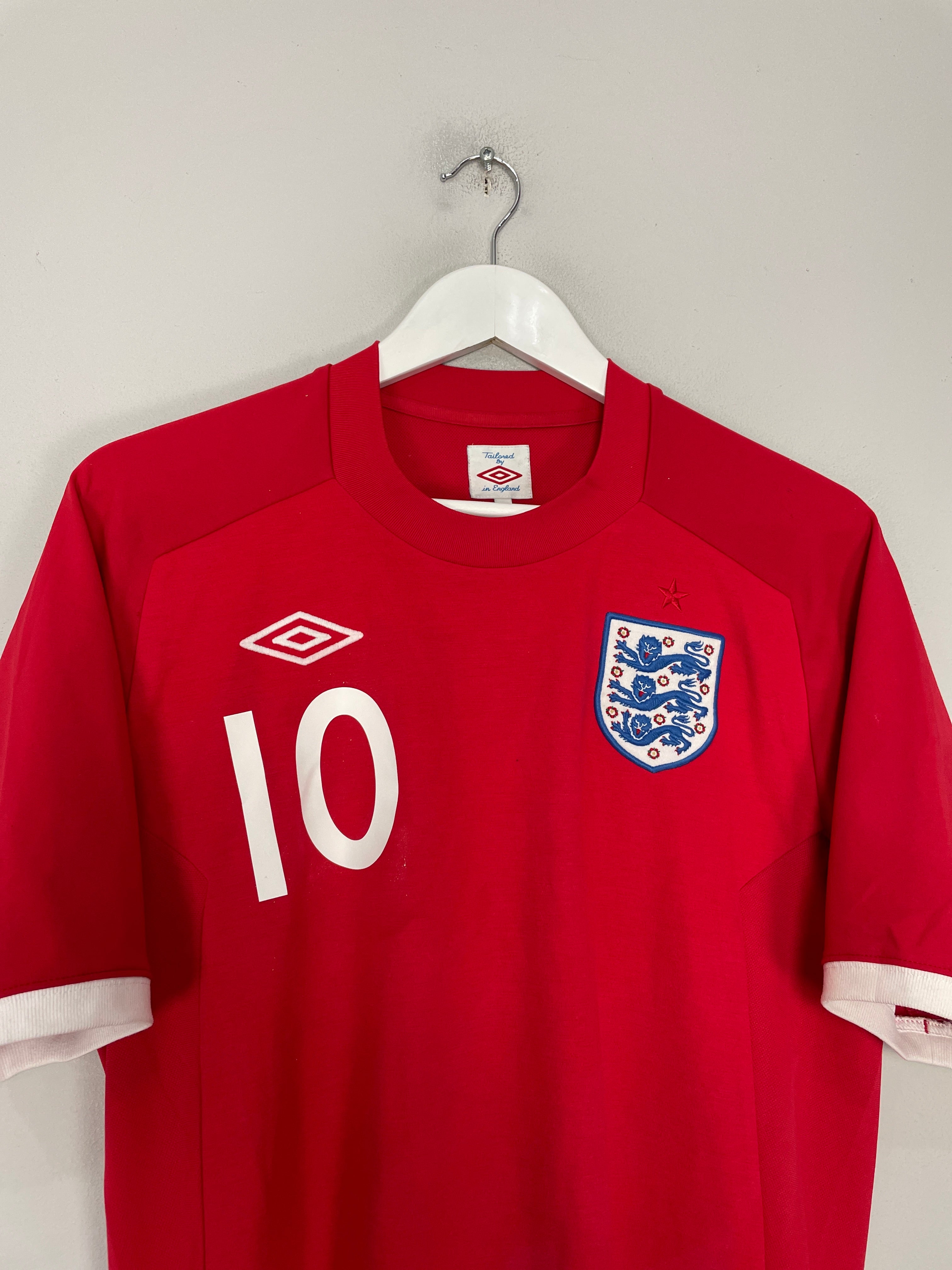 Shop 2010/11 ENGLAND ROONEY #10 AWAY SHIRT (M) UMBRO, classic football shirts, vintage football shirts & retro soccer jerseys at Cult Kits