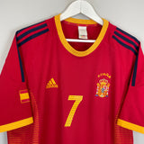 Shop 2002/04 SPAIN RAUL #7 HOME SHIRT (L) ADIDAS, classic football shirts, vintage football shirts & retro soccer jerseys at Cult Kits